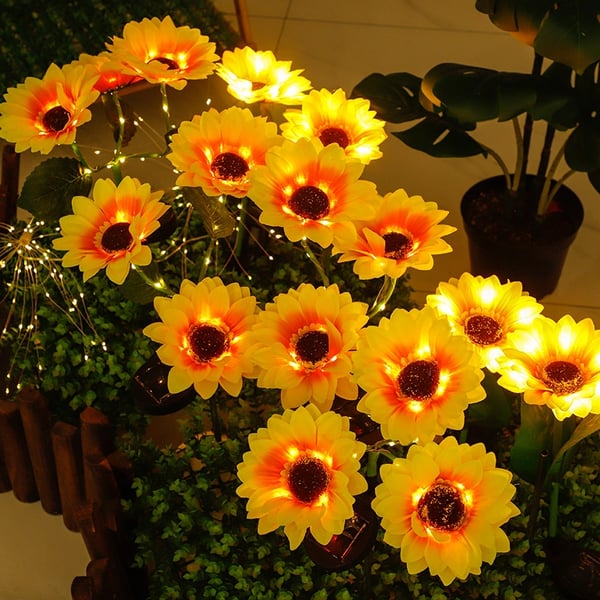 💥Last Day Promotion-[SAVE 50% OFF]--Waterproof Solar Sunflower Light--BUY 3 GET 10% OFF & FREE SHIPPING