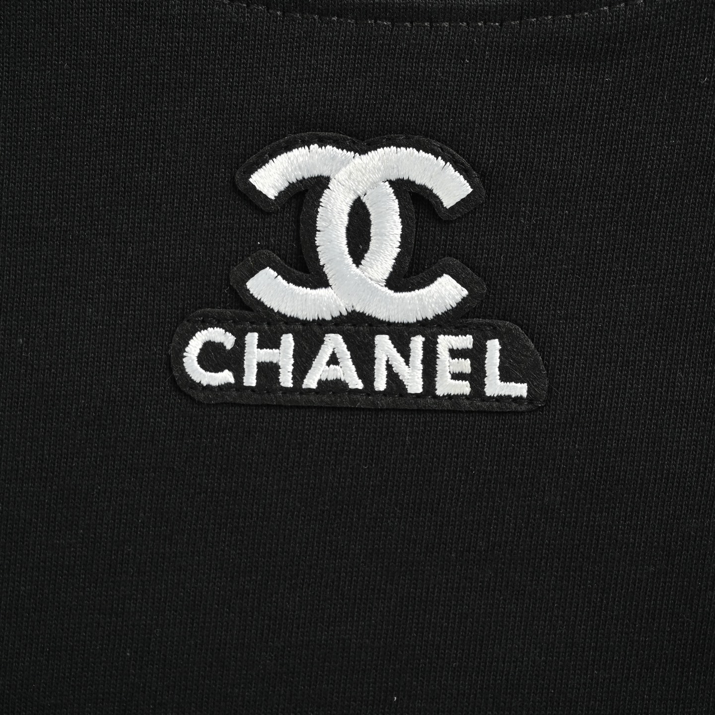Chanel 25ss collar small logo embroidered short sleeves