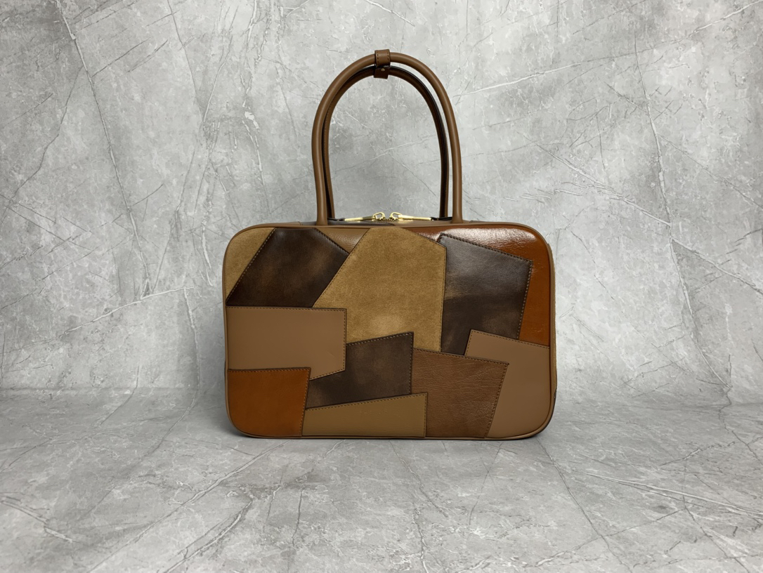Miu Miu Brown Leather Briefcase 5BB117