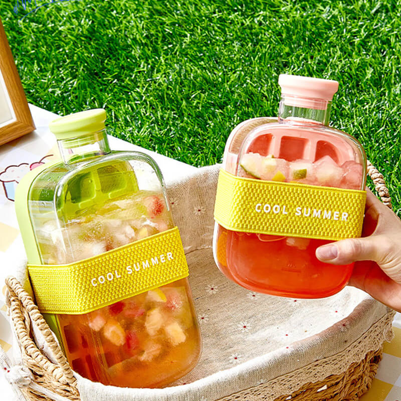 🔥On Sale🔥Ice Cube Bottle With Straw