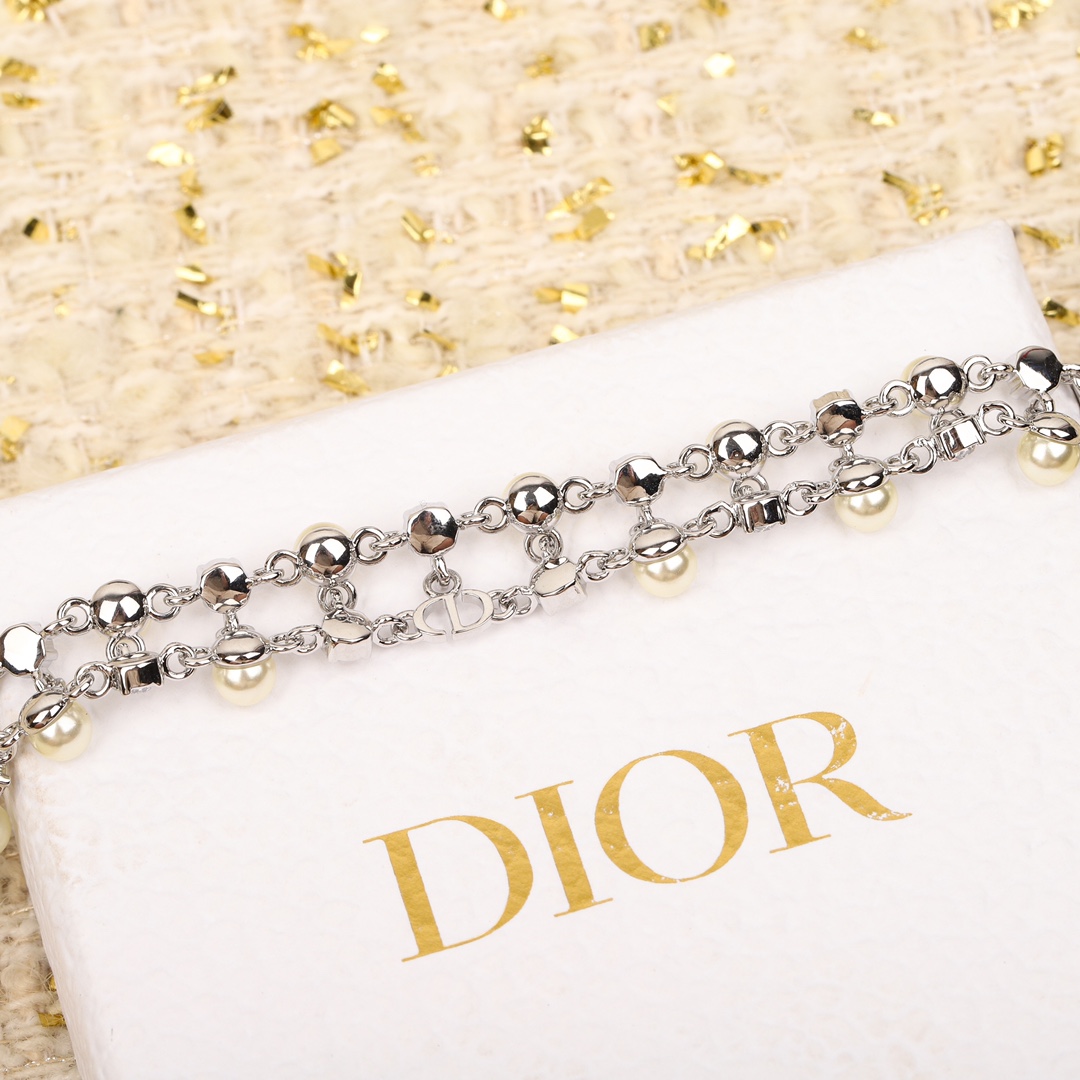 Dior Double Bead Diamond Bracelet