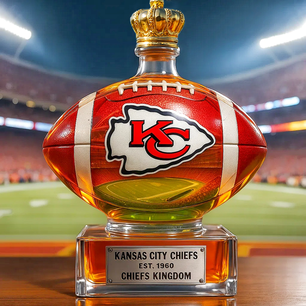 Glory of the Kingdom——Kansas City Chiefs Whiskey Bottle