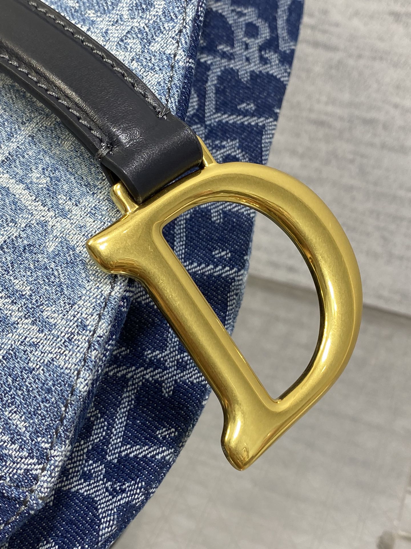 Dior Saddle series denim saddle bag