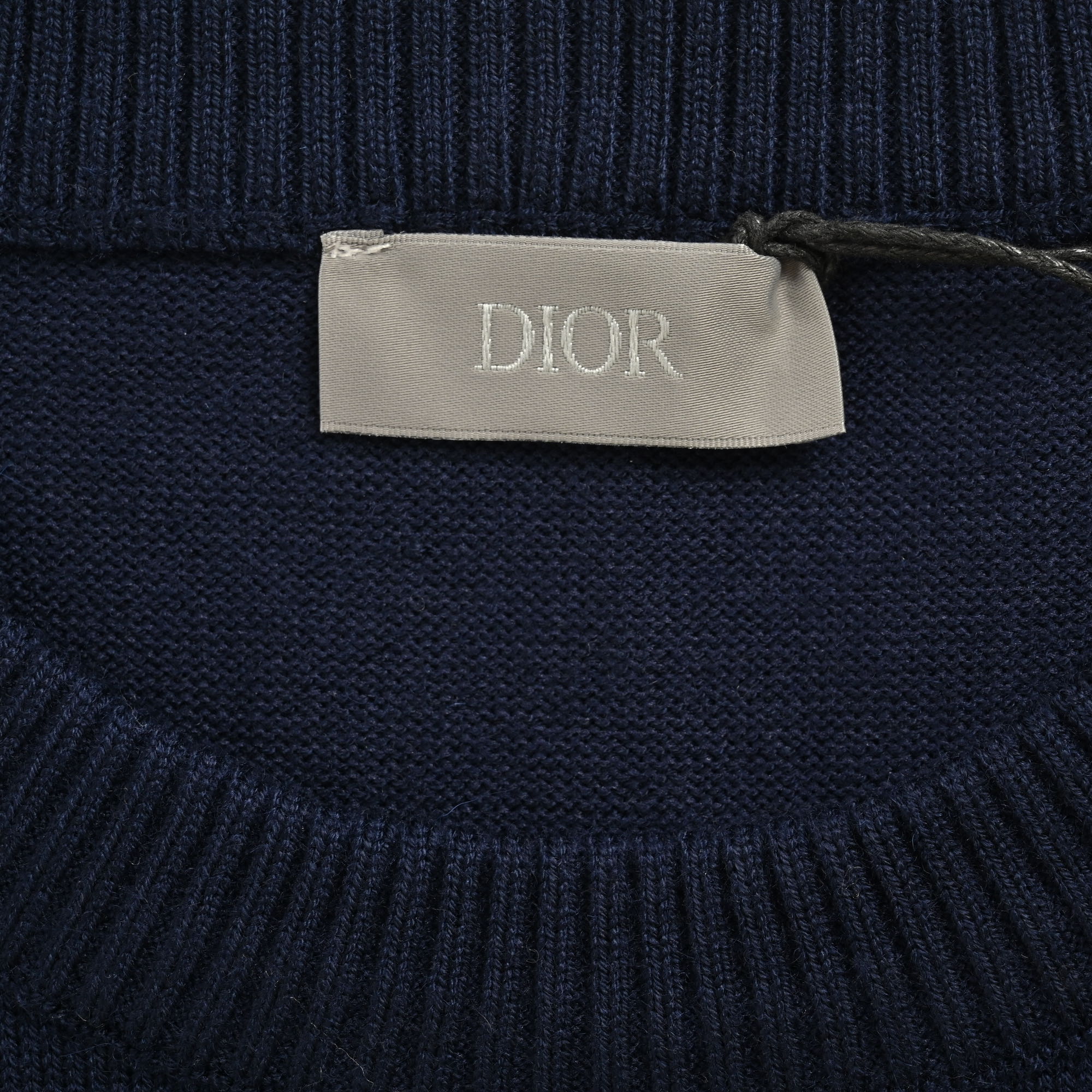 Dior 24Fw 1947 embroidered lettering logo crew neck sweater