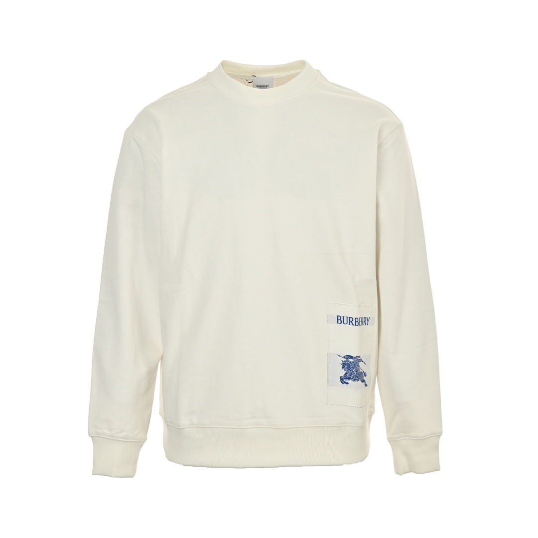 Burberry 24Fw Warhorse Patch Crew Neck Sweatshirt