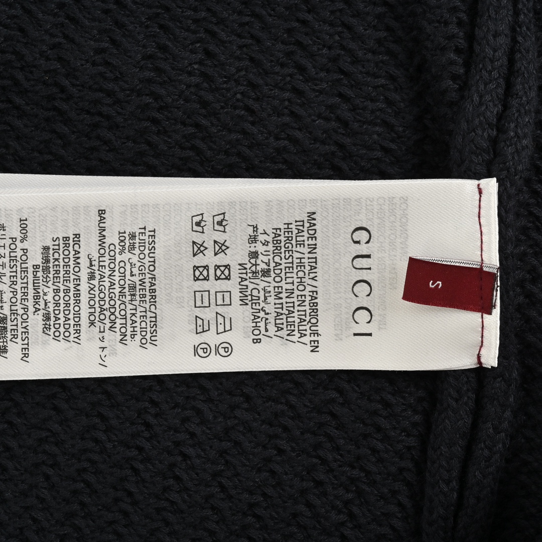 Gucci 24Fw hem striped chunky cardigan