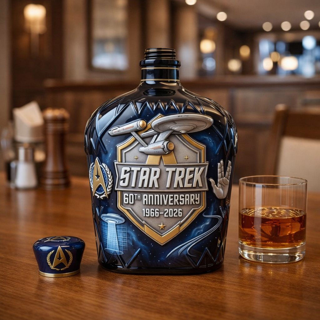 Star Trek 60th Anniversary Commemorative Whiskey Bottle