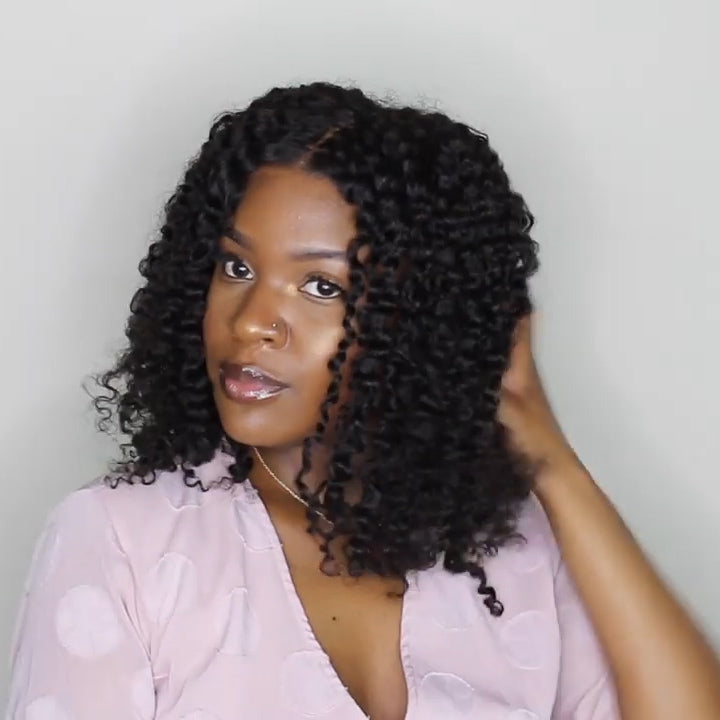 New Affordable Lace Frontal Bob Curly Wig