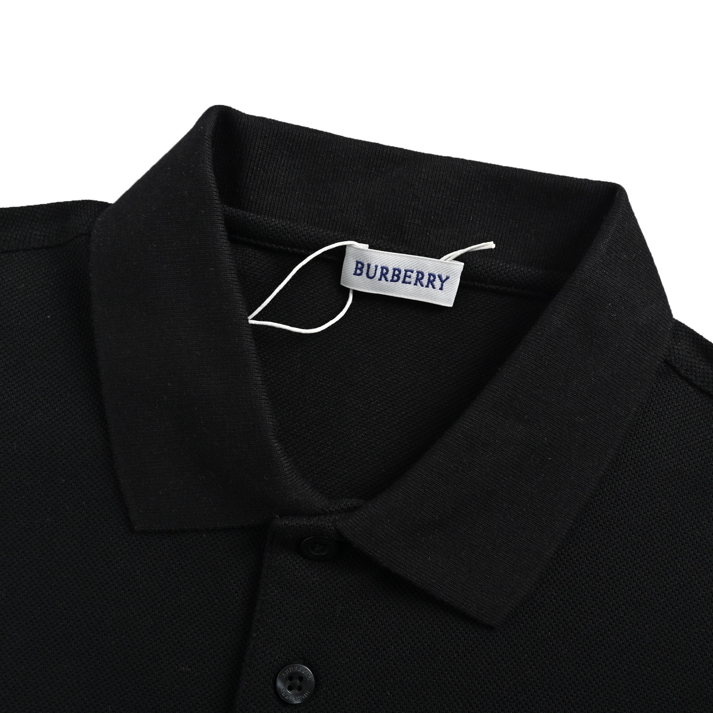 Burberry 25ss cursive lettering embroidered Polo short sleeve