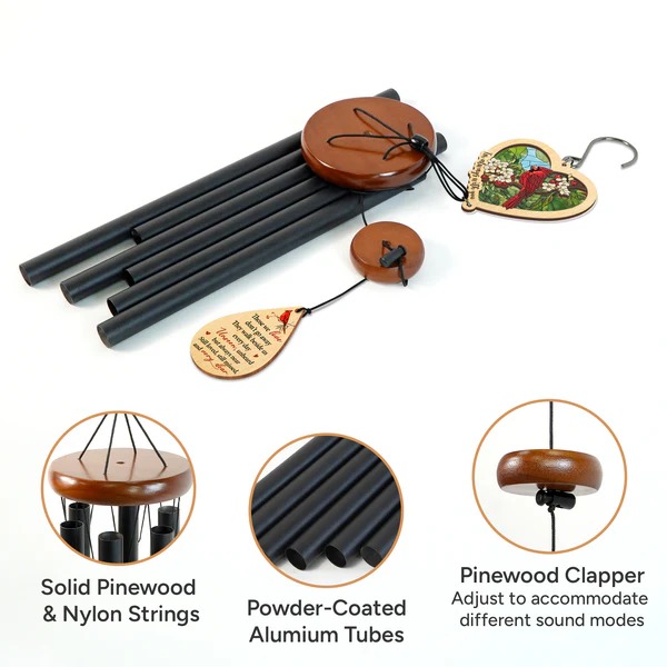 🏆Last Day 50% OFF⚡Cardinal Memorial Wind Chimes 32in