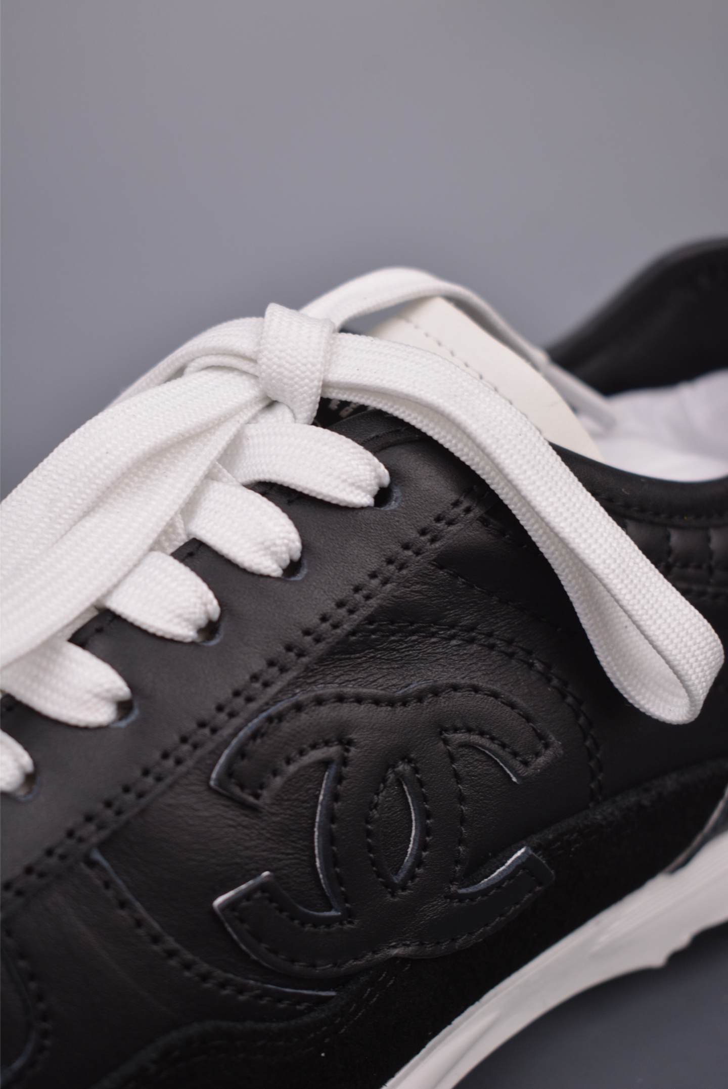 Chanel Calfskin Trainers Sneaker Black