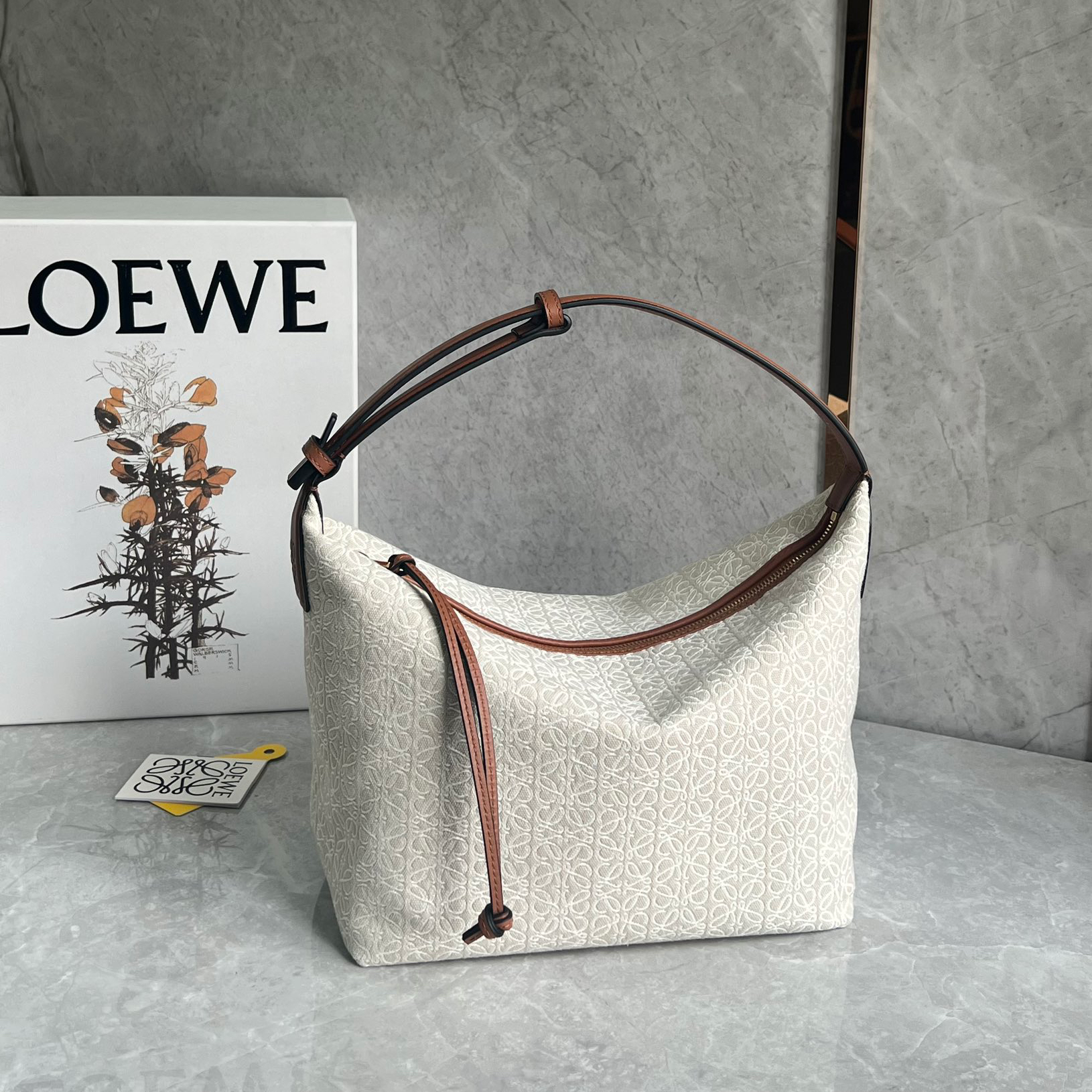 Loewe Cubi Embroidered Underarm Bag 0558