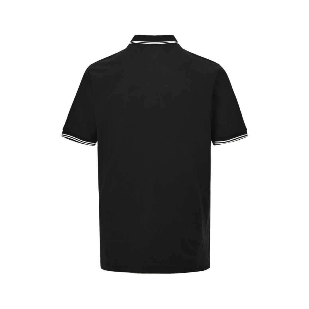 Loewe 24ss cartoon panda embroidered Polo short sleeve