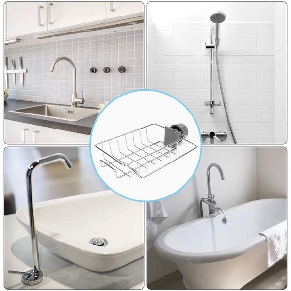 💥50% OFF--Last Day Sale--👩‍🍳Stainless Steel Faucet Rack-A Perfect Storage Accessory for Your Kitchen--BUY 3 GET 3 FREE & FREE SHIPPING