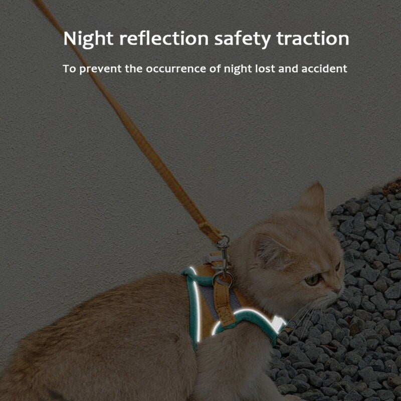 🔥Last Day Promotion-[SAVE 50% OFF]--Luminous Cat Vest Harness and Leash Set--BUY 2 GET 10% OFF & FREE SHIPPING