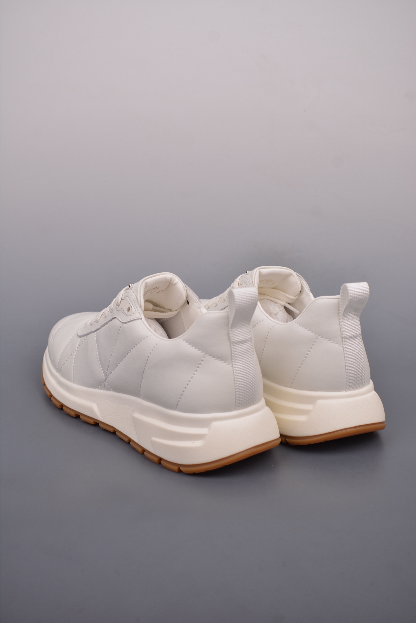 Prada PRAX 01 Triangle Logo Leather Sneakers Diamond Off-White 3D988M_3LF5_FG000