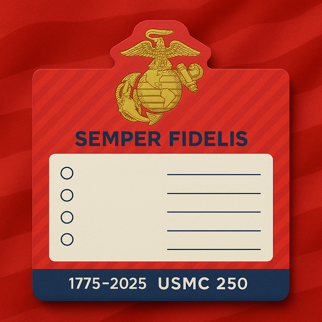 USMC 250th Anniversary Sticky Notes