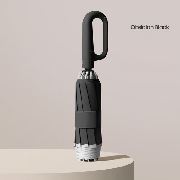 ☂️☂️Buckle umbrella, reflective safety strip, sturdy and windproof, travel-friendly