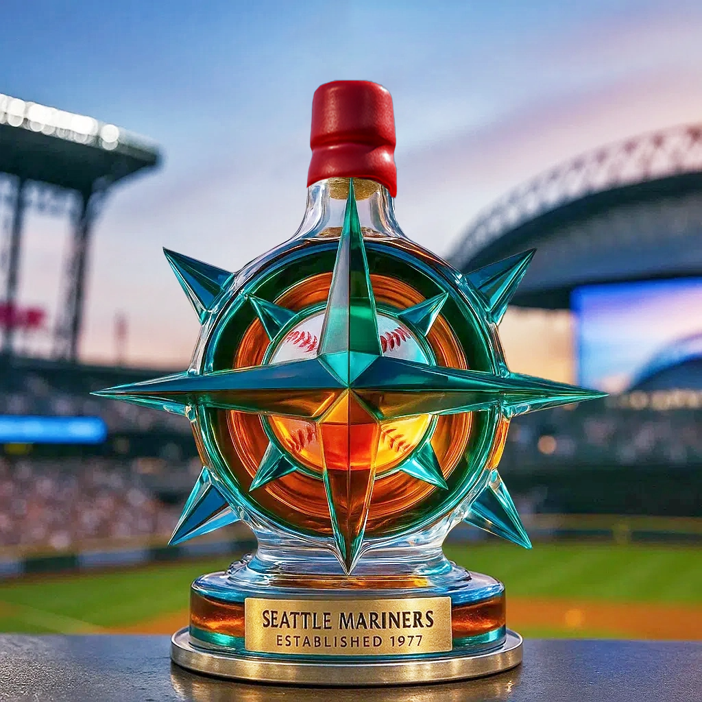 ⚓Seattle Mariners Whiskey Bottle