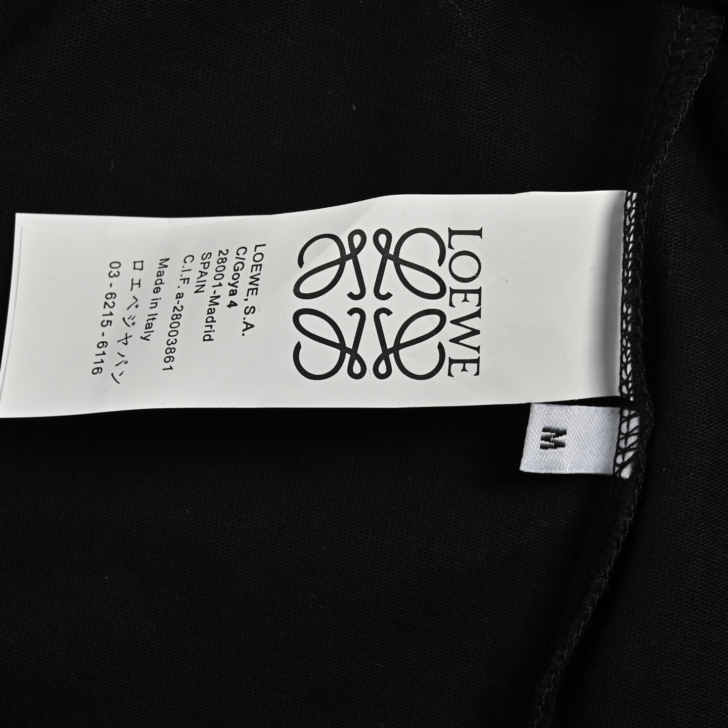 Loewe 25ss front and back logo print short sleeves