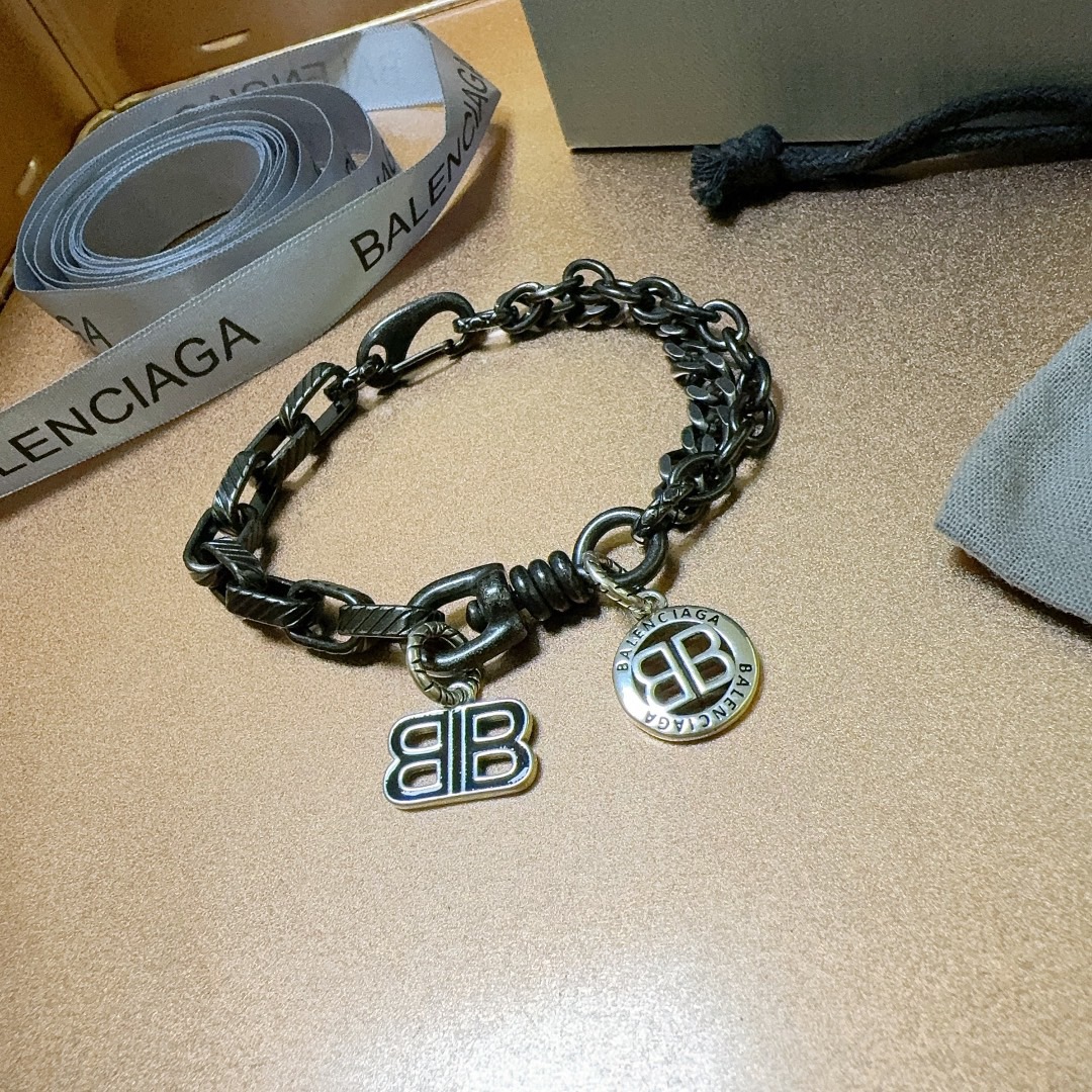 Balenciaga BB Vintage Chain Bracelet