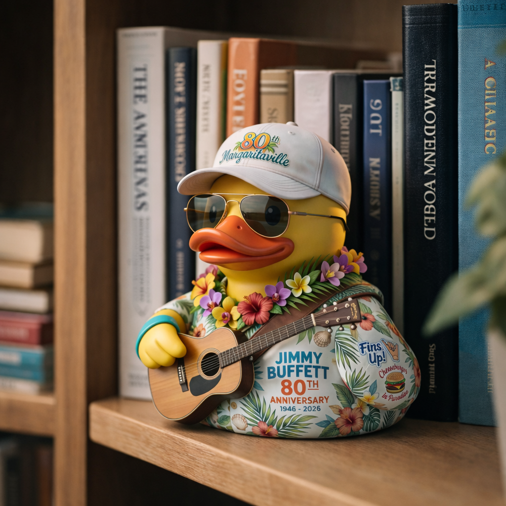 🌴 Jimmy Buffett 80th Anniversary Tropical Duck Collector's Edition (1946–2026)