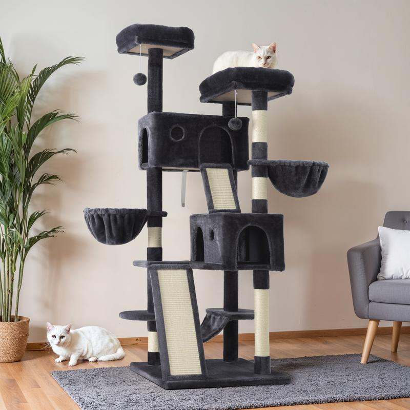 Multi-Level Cat Tree Tower for Indoor Cats | Cozy Perches, Condos & Scratching Posts – Pet Furniture for Climbing & Relaxing