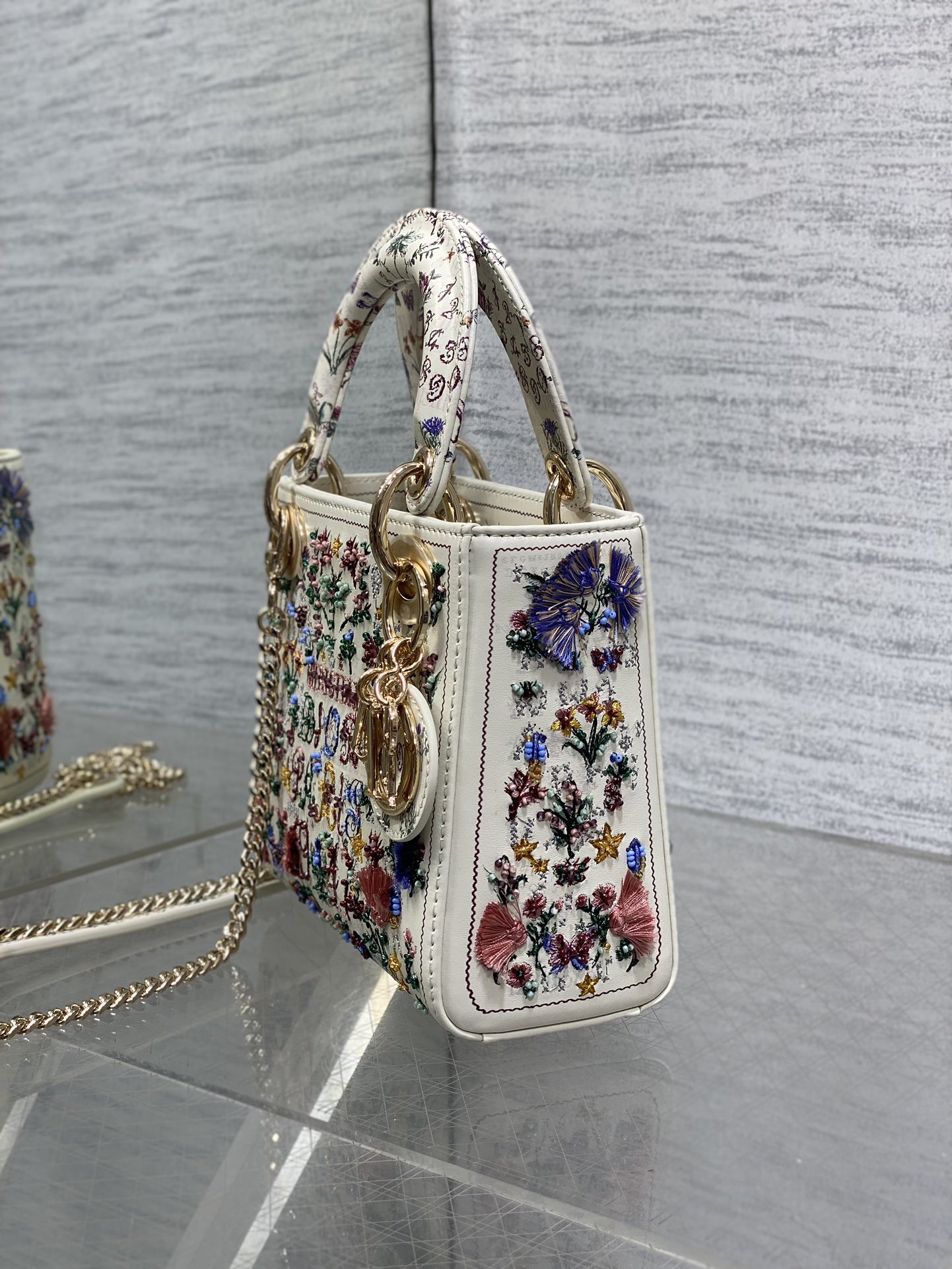 Dior Lady Limited Edition Heavy Beads Princess Diana Bag