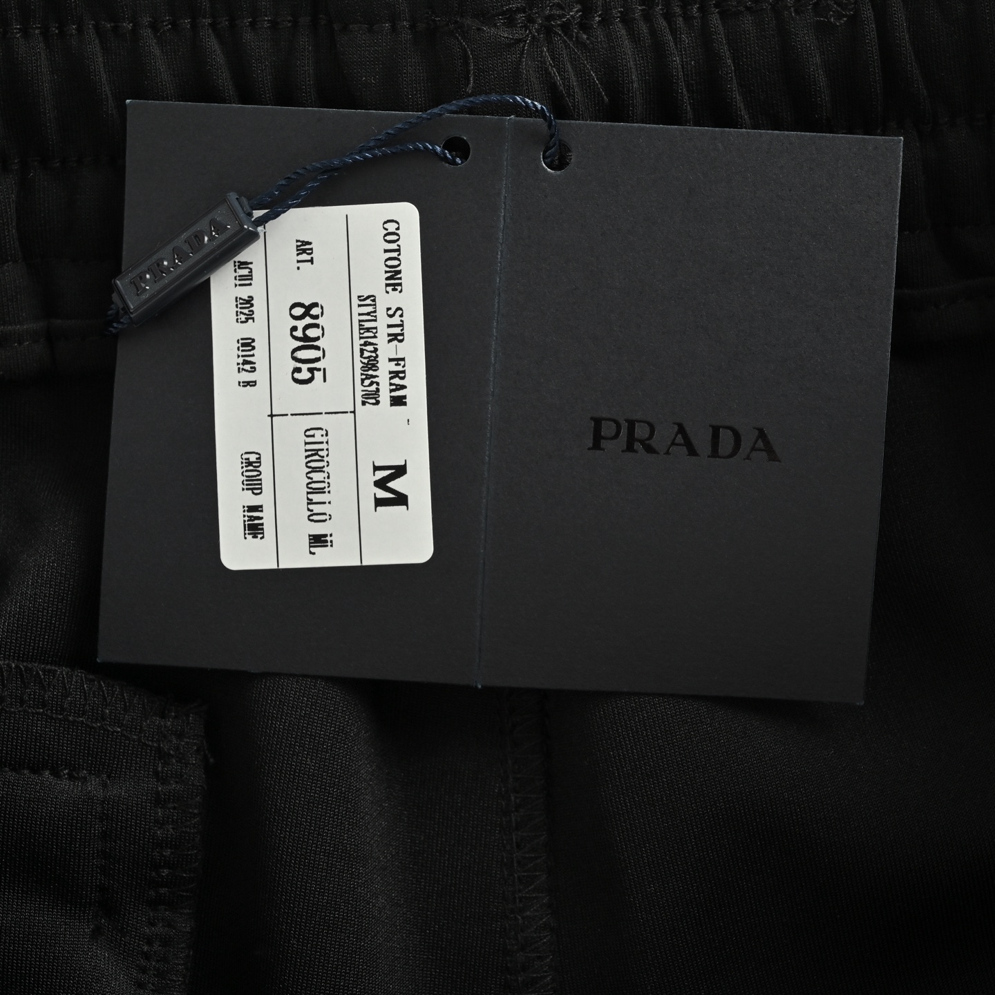 Prada 25ss triangle red rubber logo shorts