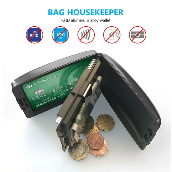😍Secure RFID Cash and Cards Wallet