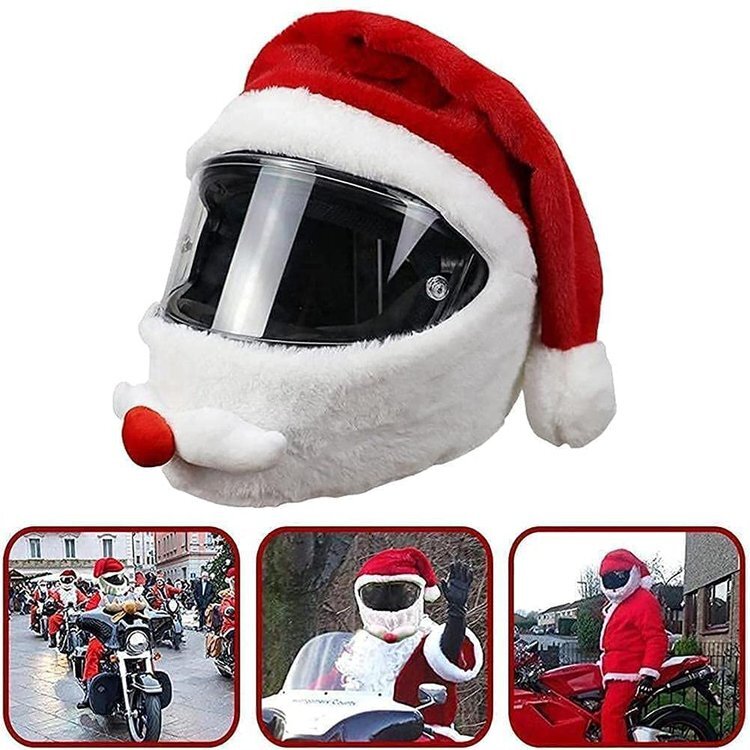 2021 Christmas Santa Claus Helmet Cover
