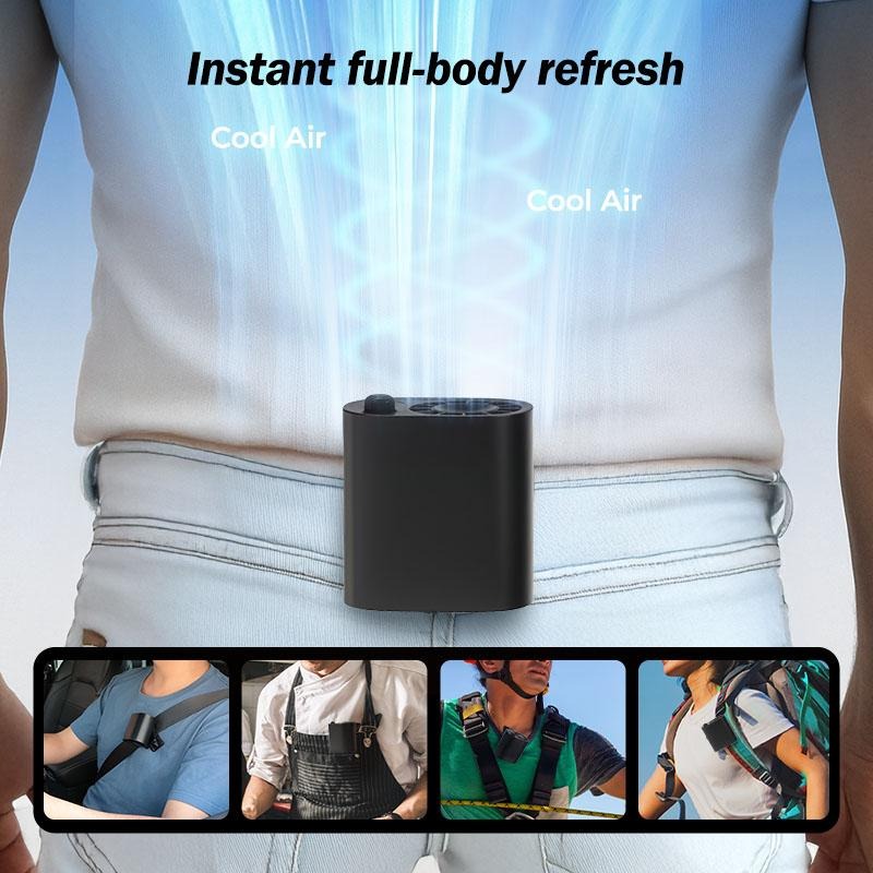 💥ON SALE💥Rechargeable 360° Rotation Car Clip On Fan with LED Display - 100 Speeds Adjustable