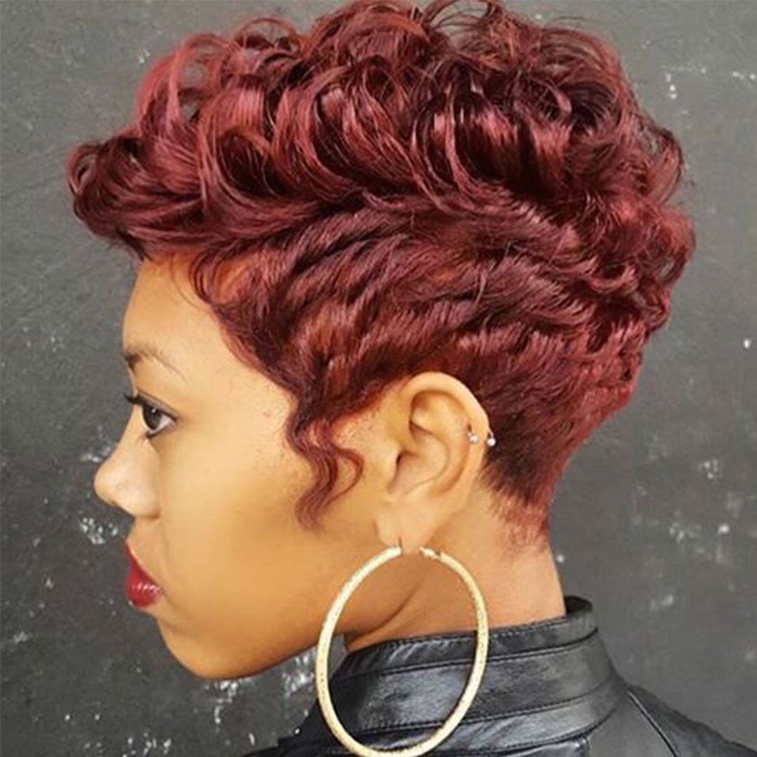 Luna Women Wig Short Curly Layered One Size for African American