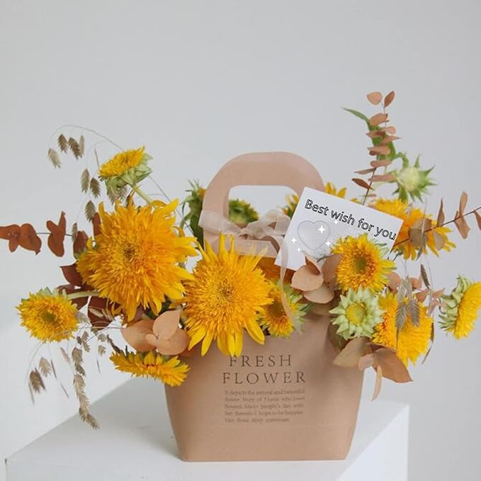 🛍️🌺Cute kraft - paper flower - carrying handbags（💥Buy One Get One Free💥）