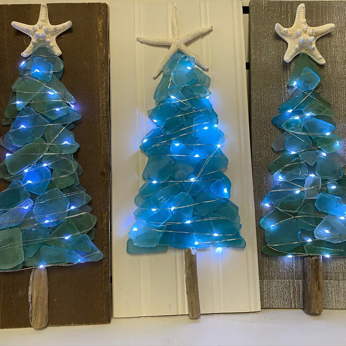 🔥 Last Day 70%OFF🔥DIY Sea Glass Christmas Tree🌊🌲