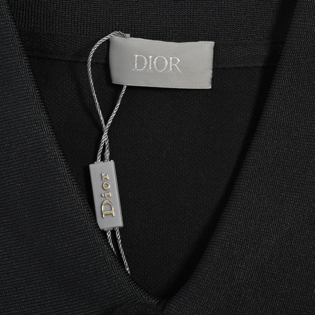 Dior 22ss embroidered bee Polo short sleeve
