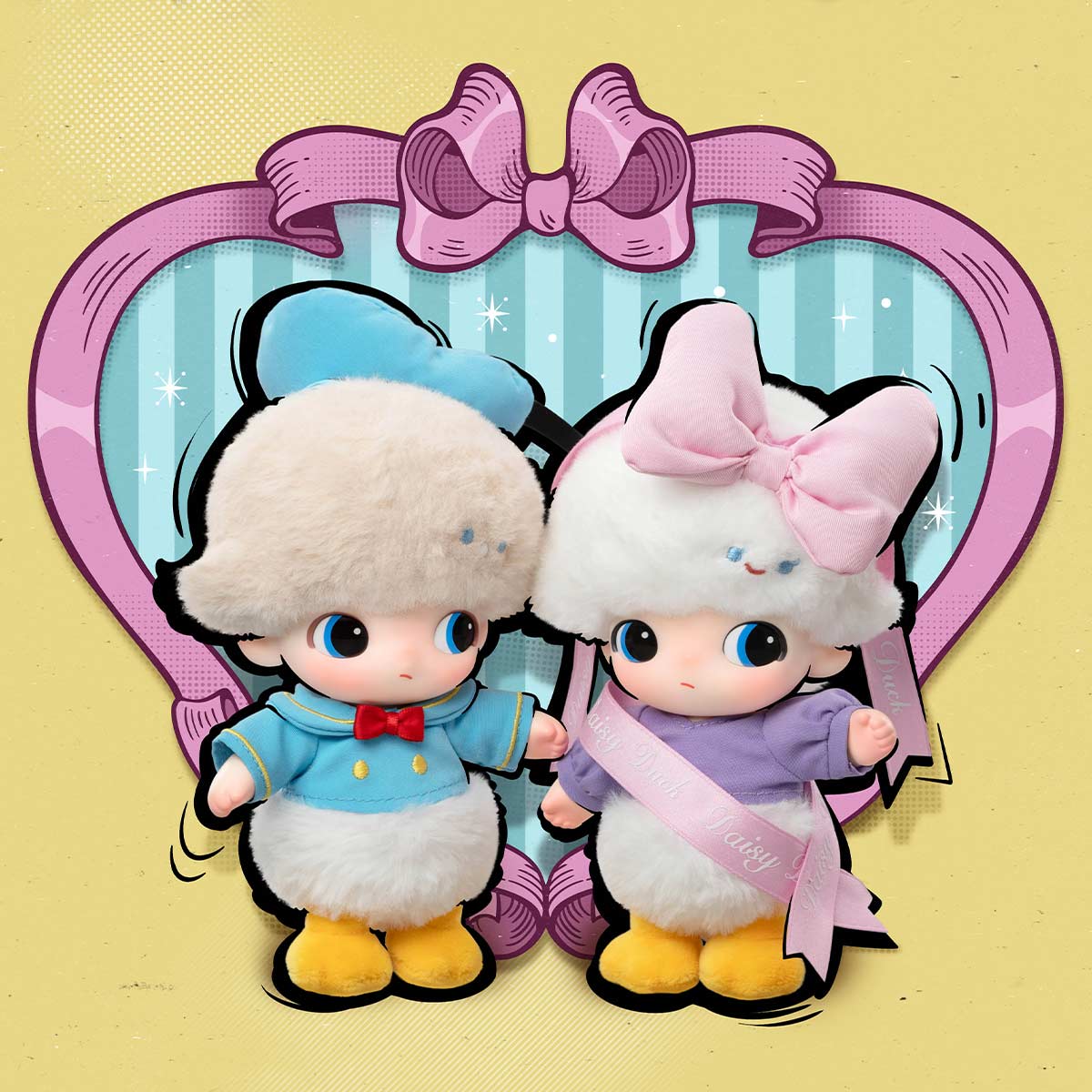 POP MART DIMOO WORLD × DISNEY Series-Vinyl Plush Keychain [1 Blind Box]