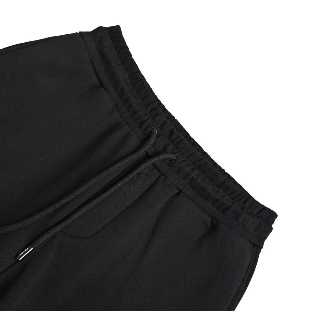 Prada 22Fw triangle logo velvet trousers