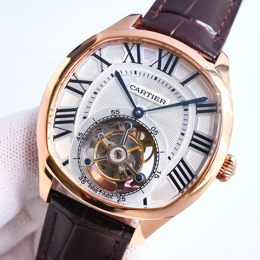 Cartier True Flywheel KF1 Rotonde de Cartier Tourbillon Cadran Love Tourbillon Watch
