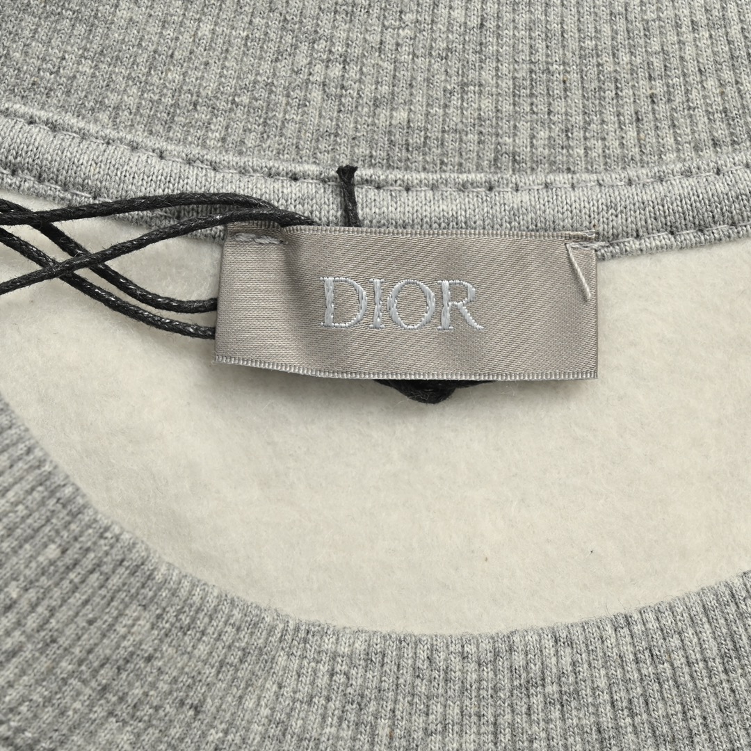 Dior 24Fw signature embroidered crewneck sweatshirt