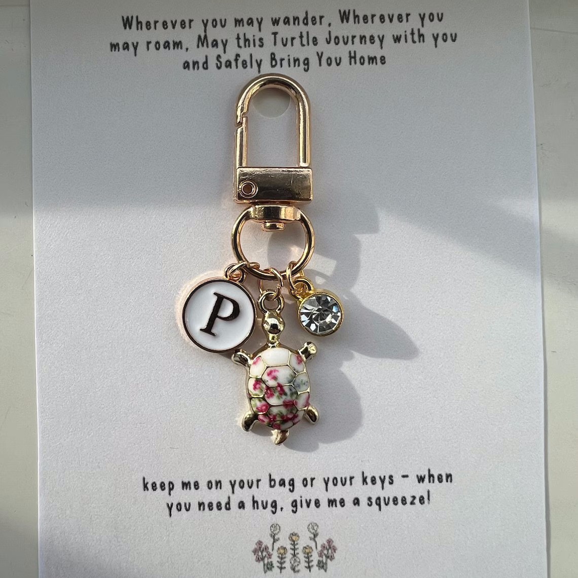 Travelling Turtle Keychain | Good Luck Gift