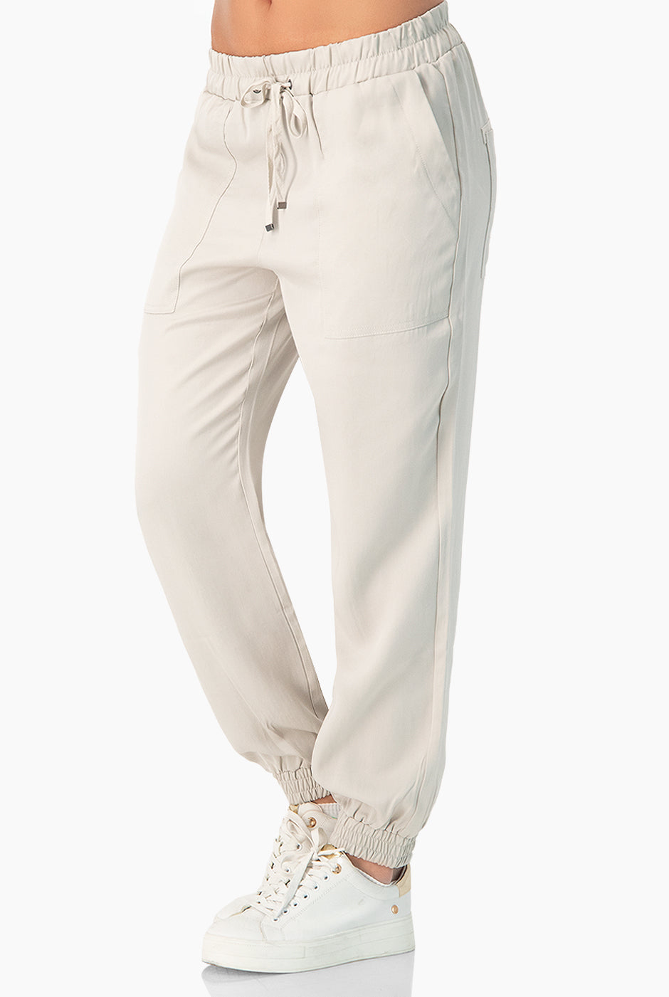 Pantalón Jogger Combinación Lino