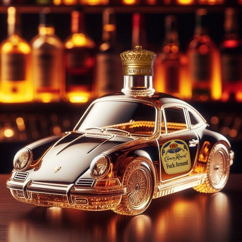 Porsche Whiskey Bottle