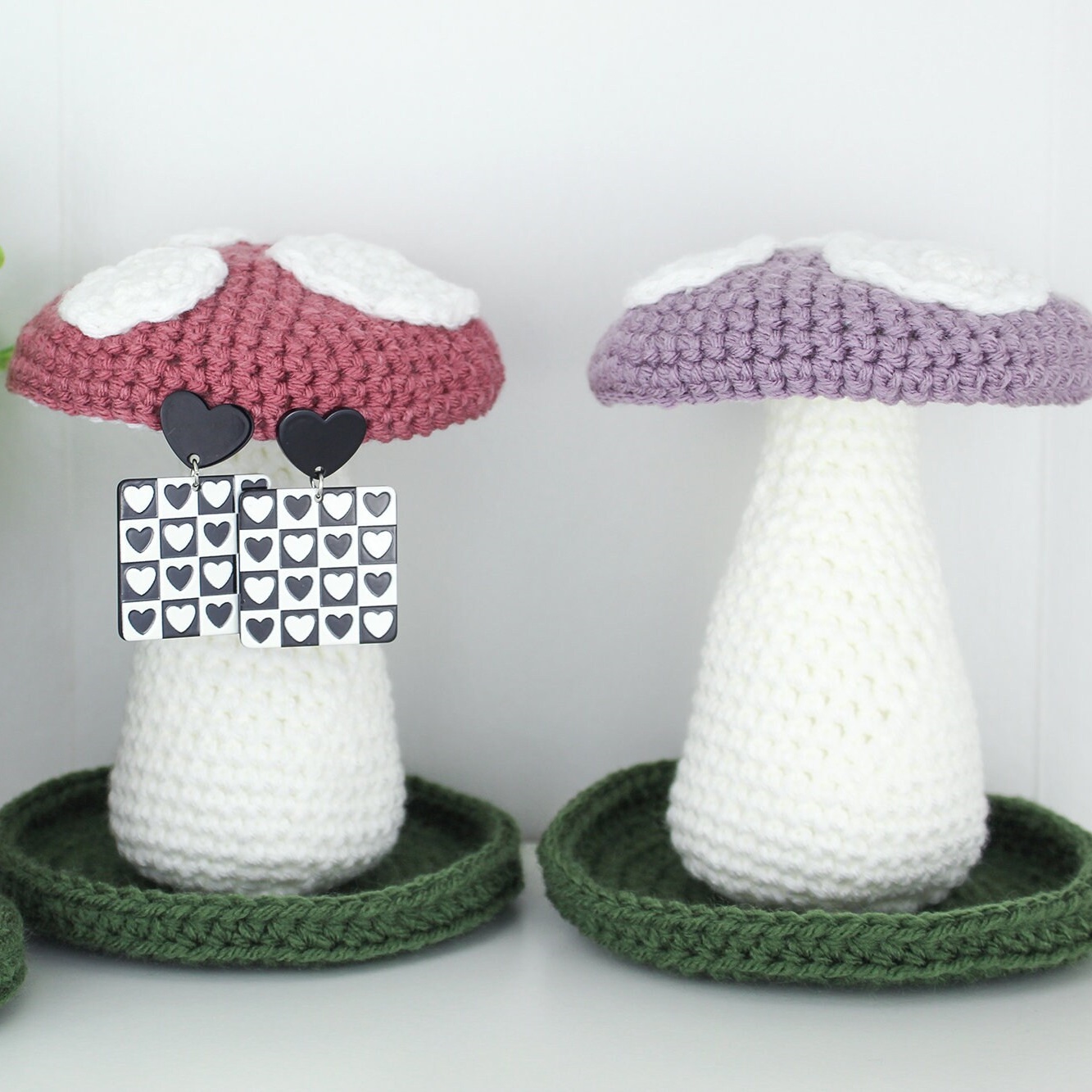 Mushroom Jewelry Stand