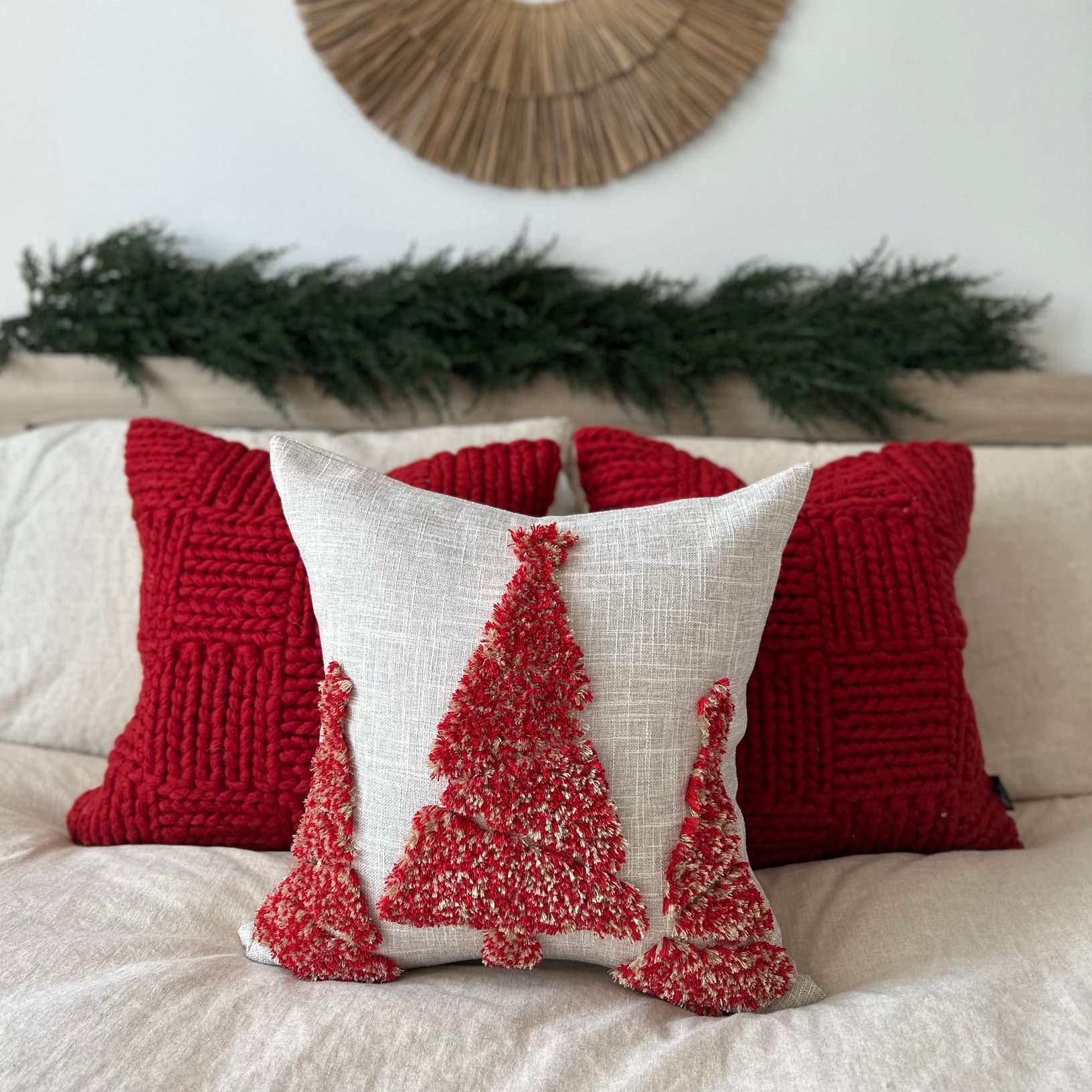 🎅Christmas Flash Sale 49% OFF🎄-Embroidered Christmas Pillow Cover, New Year Present