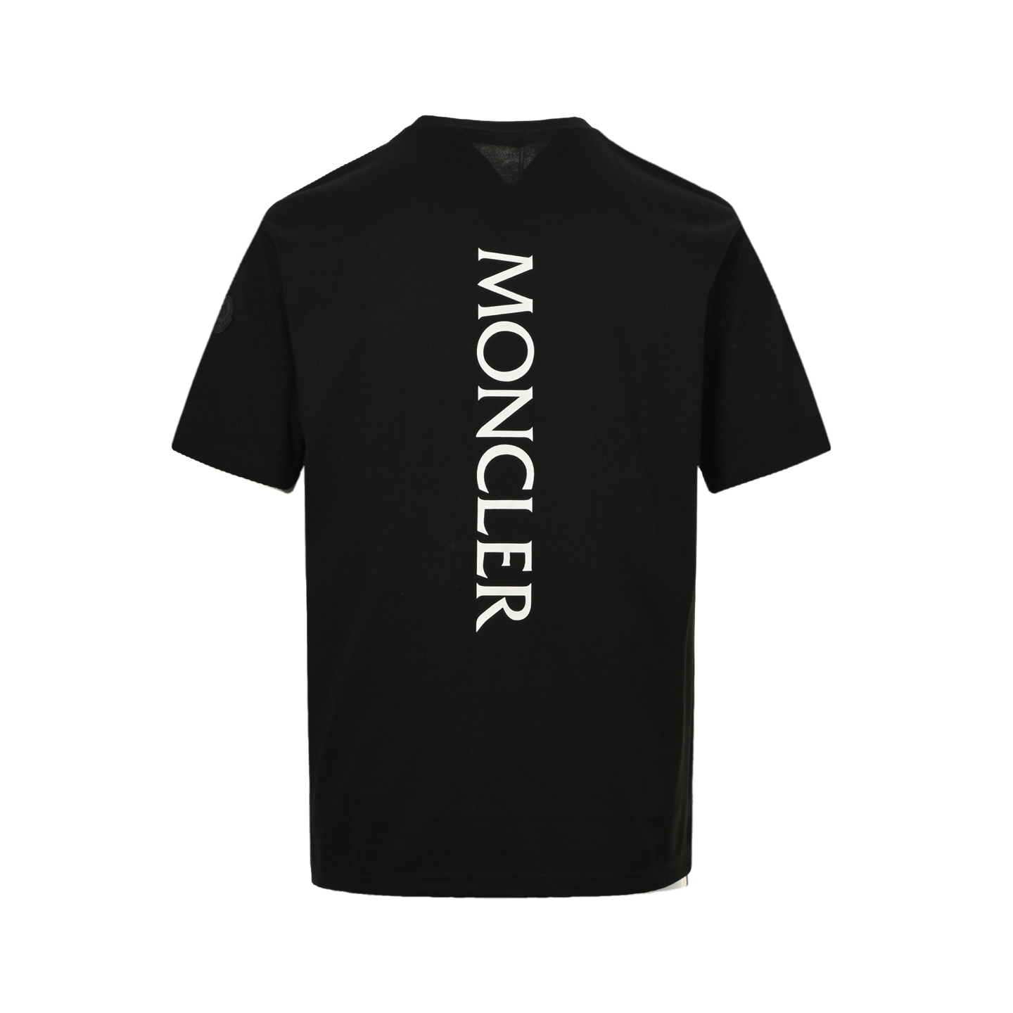 Moncler 25ss chest patch back letter print short sleeves