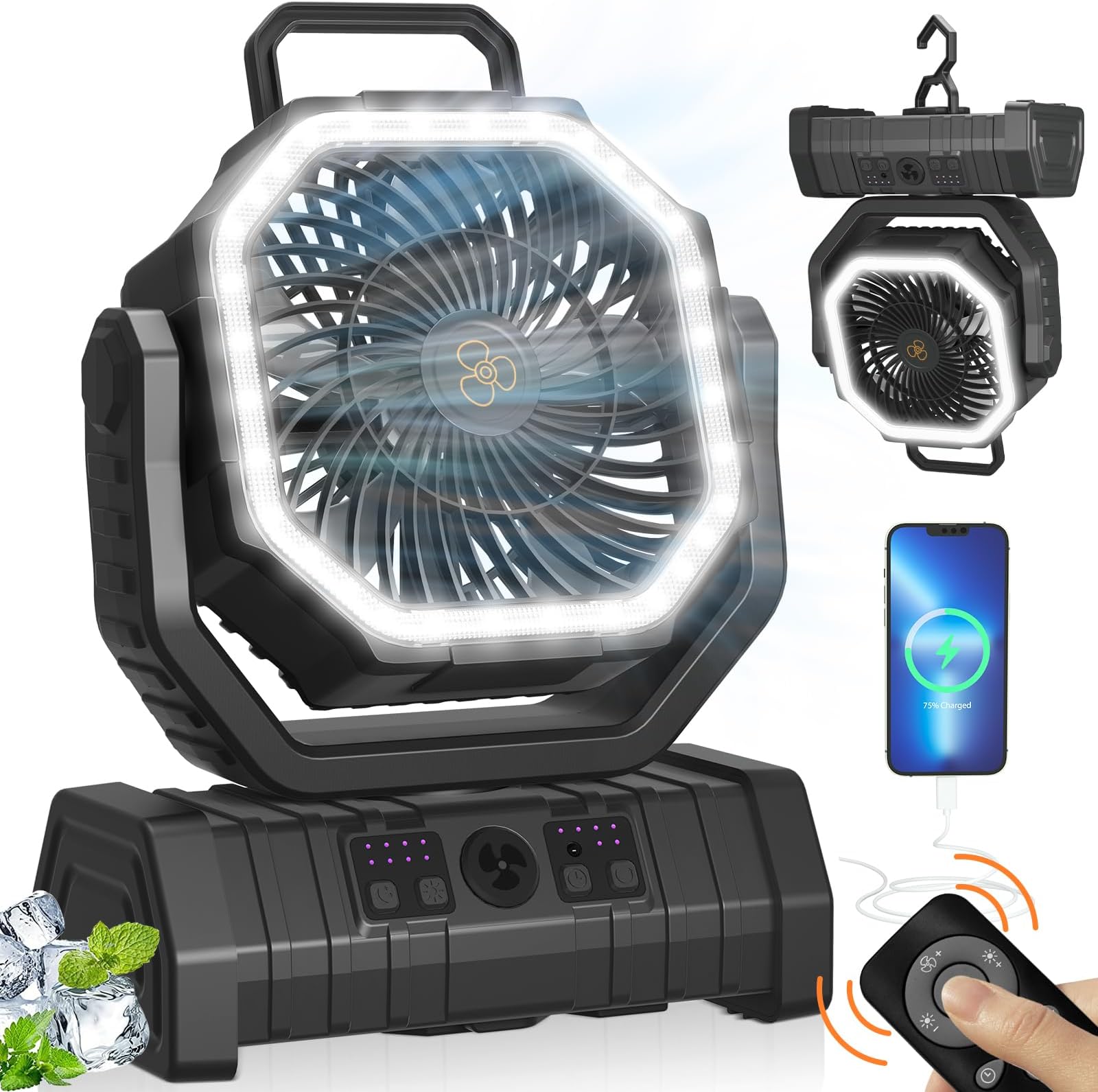 🔥Last Day Promotion-SAVE 50% OFF🔥Portable Camping Fan Rechargeable