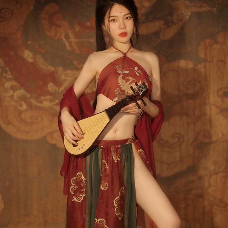 Han Costume Phoenix Flower Lingerie Dress Set