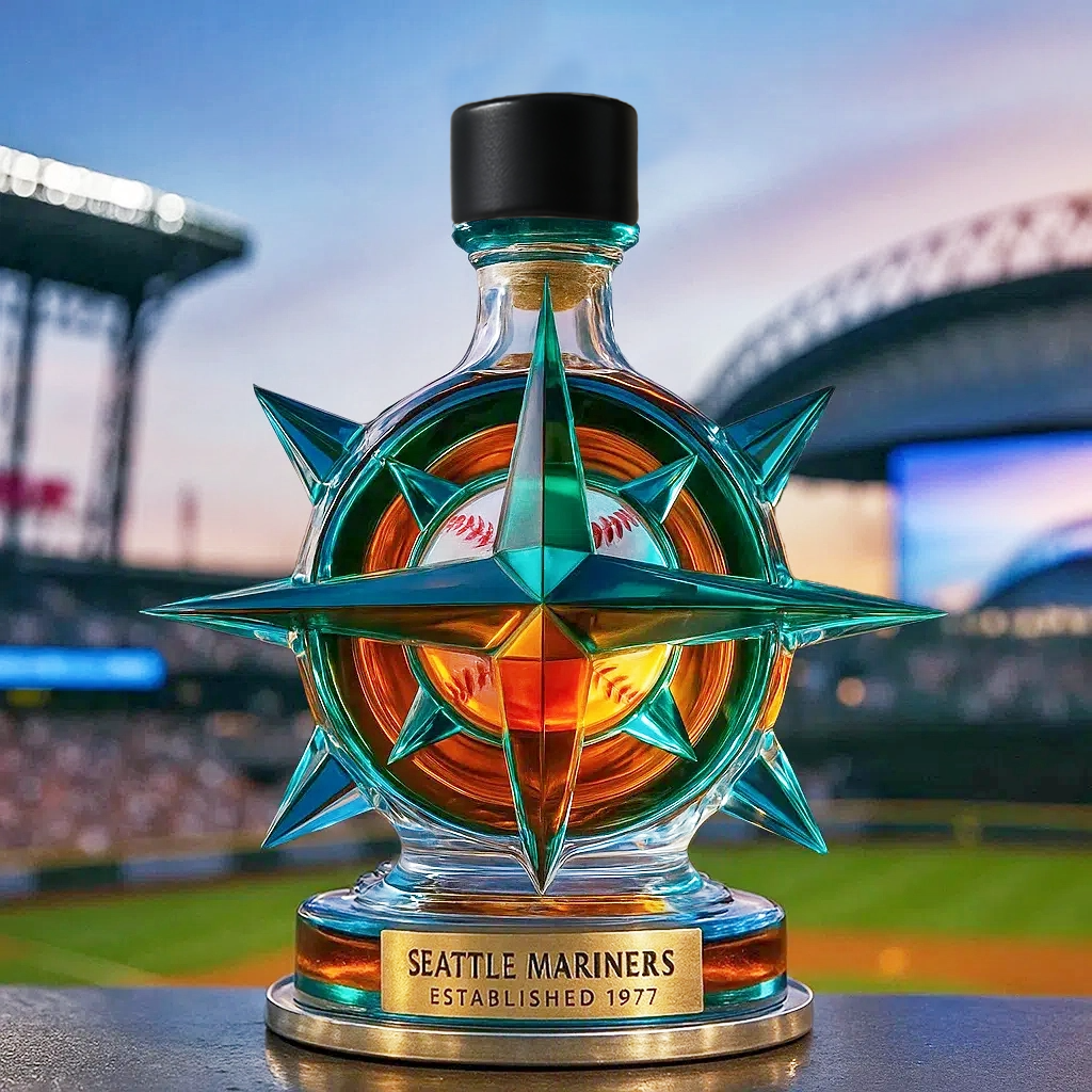 ⚓Seattle Mariners Whiskey Bottle