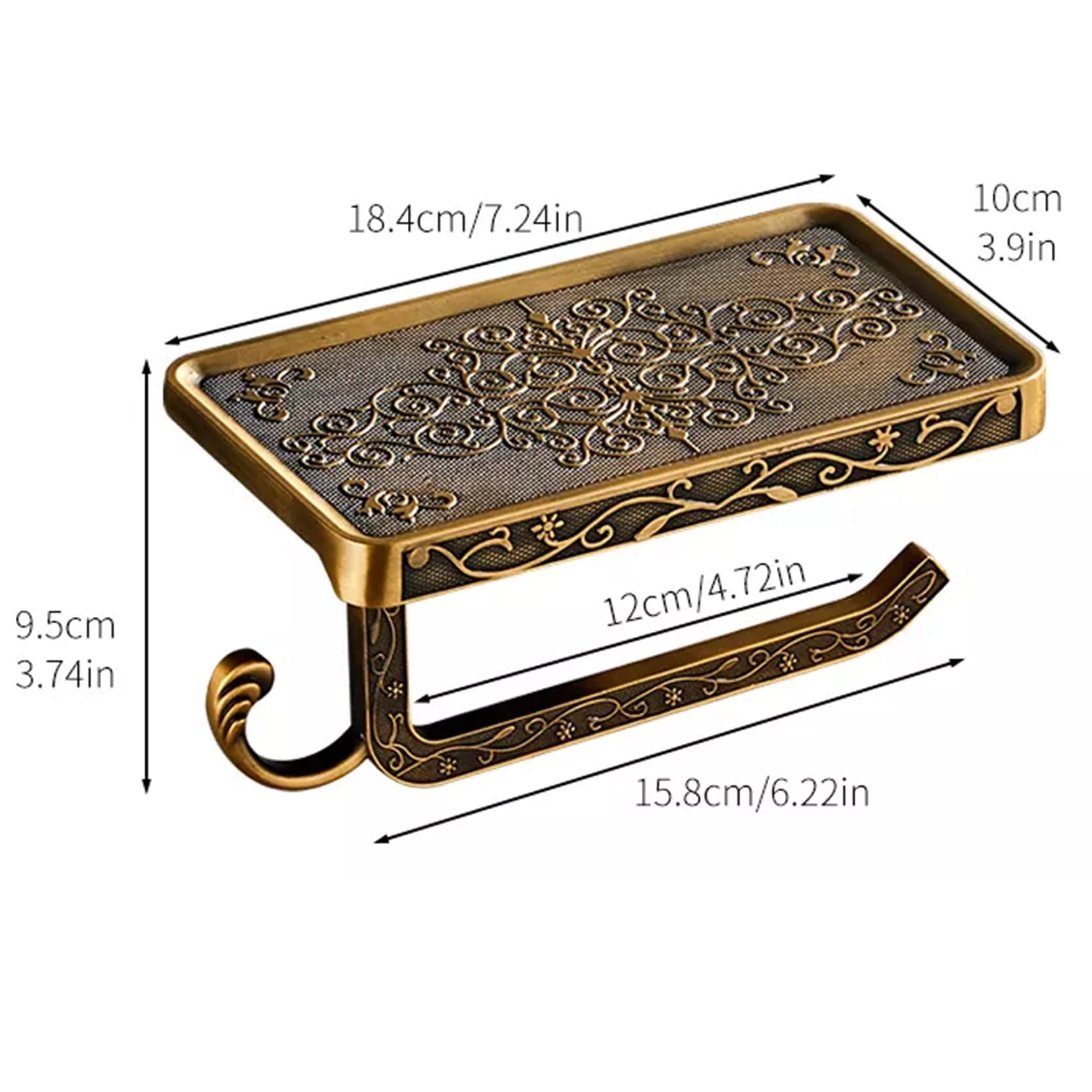 🔥Last Day 49% OFF🔥Vintage Toilet Paper Holder with Shelf